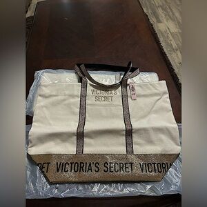 BRAND NEW - Sparkly Victoria’s Secret tote bag